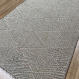 Roma Cross Mocha Hallway Runner 80CM Wide