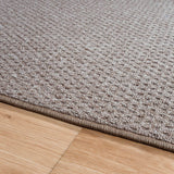 Phoenix Taupe Hall Runner 80cm Wide Non Slip Backing