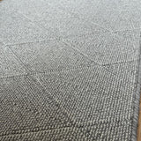 Roma Cross Grey Hallway Runner 80CM Wide