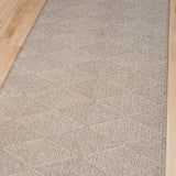 Roma Cross Mocha Hallway Runner 80CM Wide