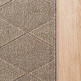 Roma Cross Mocha Hallway Runner 80CM Wide