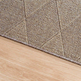 Roma Cross Mocha Hallway Runner 67CM Wide