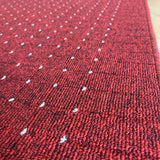 Roma Dots Red Hallway Runner 80CM Wide