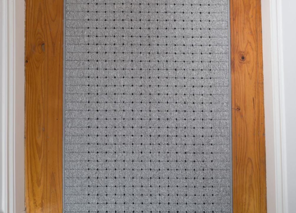 Roma Dots Grey Black Hallway Runner 80CM Wide