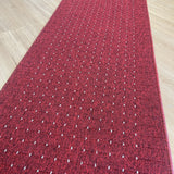 Roma Dots Red Hallway Runner 80CM Wide