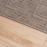 Roma Squares Mocha Hallway Runner 67CM Wide