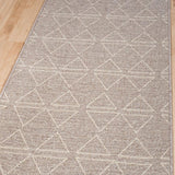Roma Triangles Mocha Hallway Runner 80CM Wide