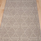 Roma Triangles Mocha Hallway Runner 80CM Wide