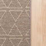 Roma Triangles Mocha Hallway Runner 67CM Wide