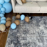 Scarlet Blue Washable Rug