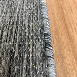 Malia Silver White Hallway Runner Non-Slip 80cm Wide
