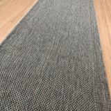 Malia Taupe Linen Hallway Runner Non-Slip 67cm Wide