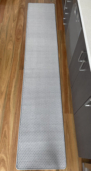 Phoenix Grey Hallway Runner Rug Non Slip