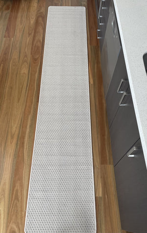 Phoenix Beige Hallway Runner Rug Non Slip