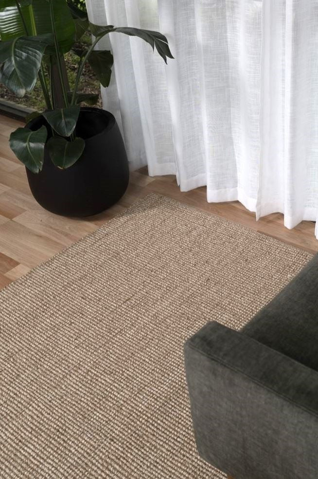 Waves Natural Jute Rug