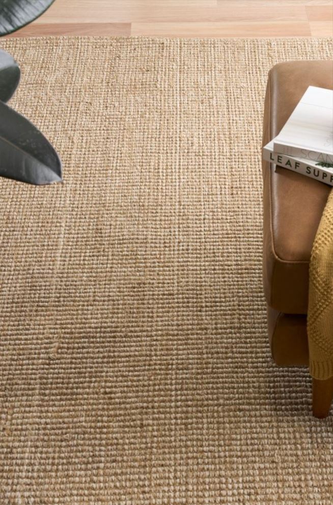 Waves Natural Jute Rug