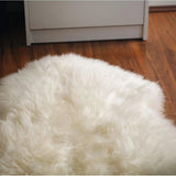 LONG WOOL SHEEPSKIN RUG - IVORY - XL