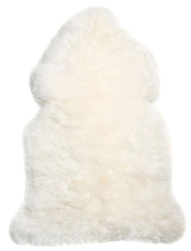 LONG WOOL SHEEPSKIN RUG - IVORY - XXL
