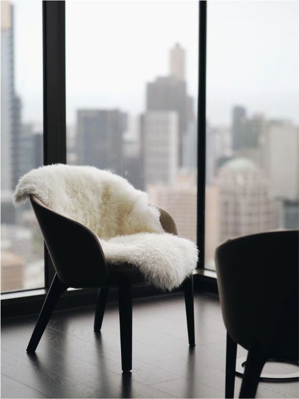 LONG WOOL SHEEPSKIN RUG - IVORY - XXL