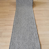 Sorrento Silver C Hallway Runner Non Slip 80CM Wide