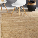 Natural Hatch Jute Rug