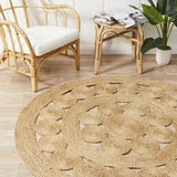Natural Daisy Jute Rug