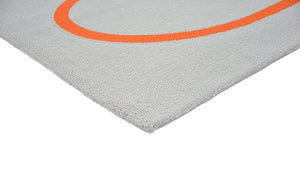Giant Linear Stem Persimmon Outdoor Rug