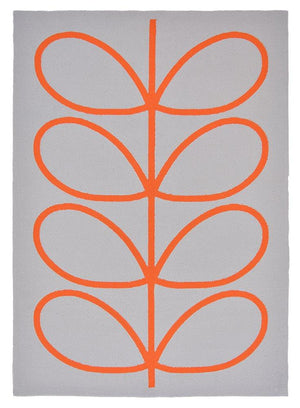 Giant Linear Stem Persimmon Outdoor Rug