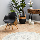 Century 922 White Round Rug