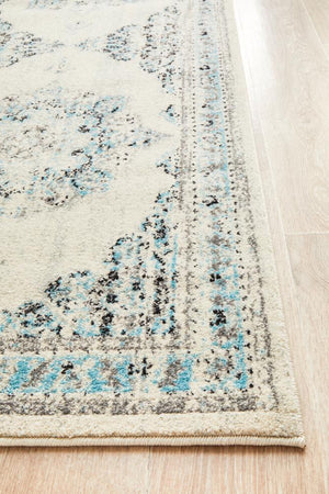 Century 922 White Runner Rug