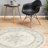 Century 977 Silver Round Rug
