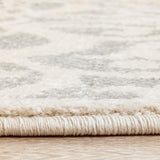Chrome Lydia Silver Round Rug