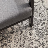 Chrome Rita Silver Round Rug