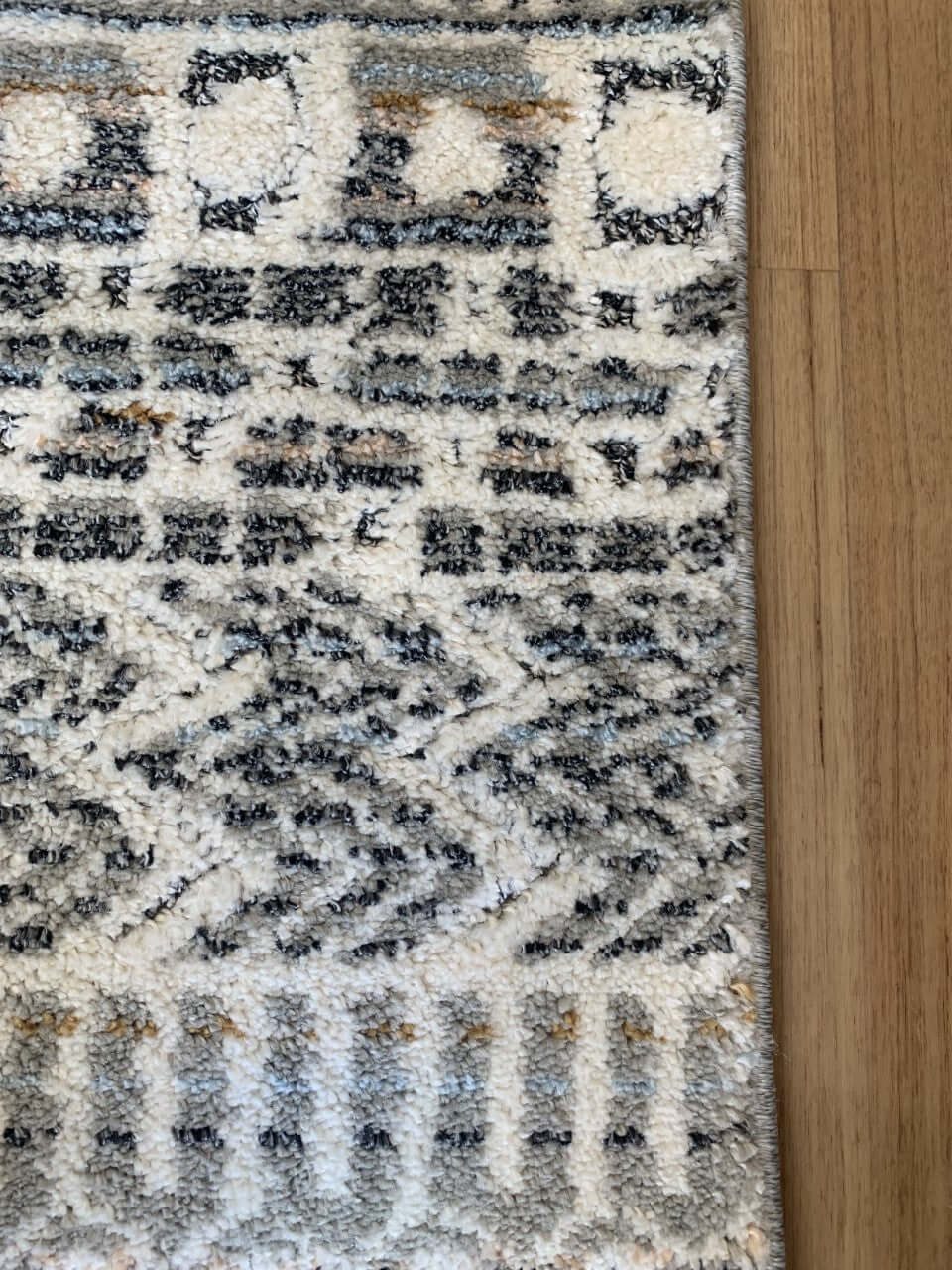 Boho Ivory Beige Hallway Runner 80CM Wide