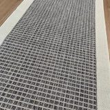 Chino 2530 Silver Ivory Hallway Runner Non-Slip 80CM Wide