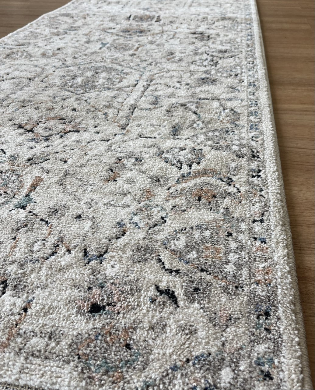 Cozy Ivory Beige Hallway Runner 80CM Wide