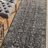 Evoke Estella Charcoal Transitional Runner Rug