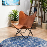Evoke Oasis Navy Transitional Round Rug