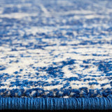 Evoke Oasis Navy Transitional Round Rug