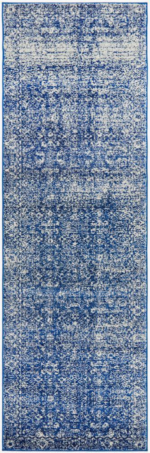 Evoke Oasis Navy Transitional Runner Rug