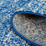Evoke Oasis Navy Transitional Runner Rug