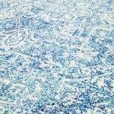 Evoke Muse Blue Transitional Round Rug