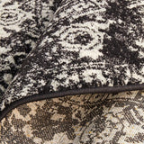 Evoke Scape Charcoal Transitional Round Rug