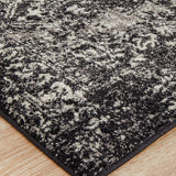 Evoke Scape Charcoal Transitional Runner Rug