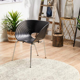 Evoke Dream White Silver Transitional Round Rug