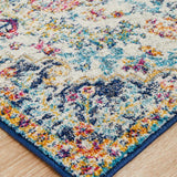 Evoke Carnival White Transitional Runner Rug