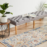 Evoke Peacock Ivory Transitional Runner Rug