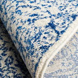 Evoke Frost Blue Transitional Round Rug