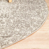 Evoke Homage Grey Transitional Round Rug