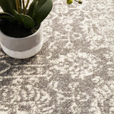 Evoke Homage Grey Transitional Round Rug